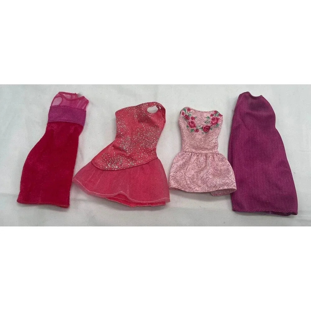 Barbie  Lot of 4 Dresses Hot Pink